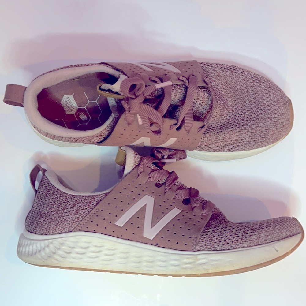 Cute pink New Balances.